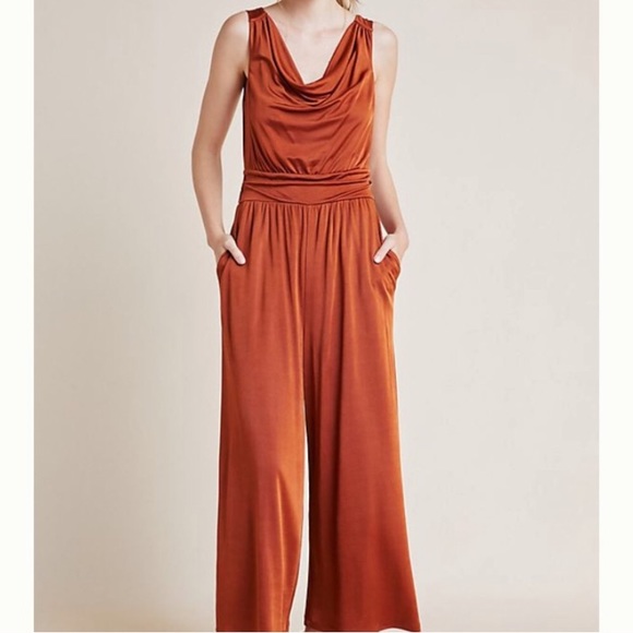 Anthropologie Pants & Jumpsuits Anthropologie Copper Jumpsuit By Maeve Poshmark